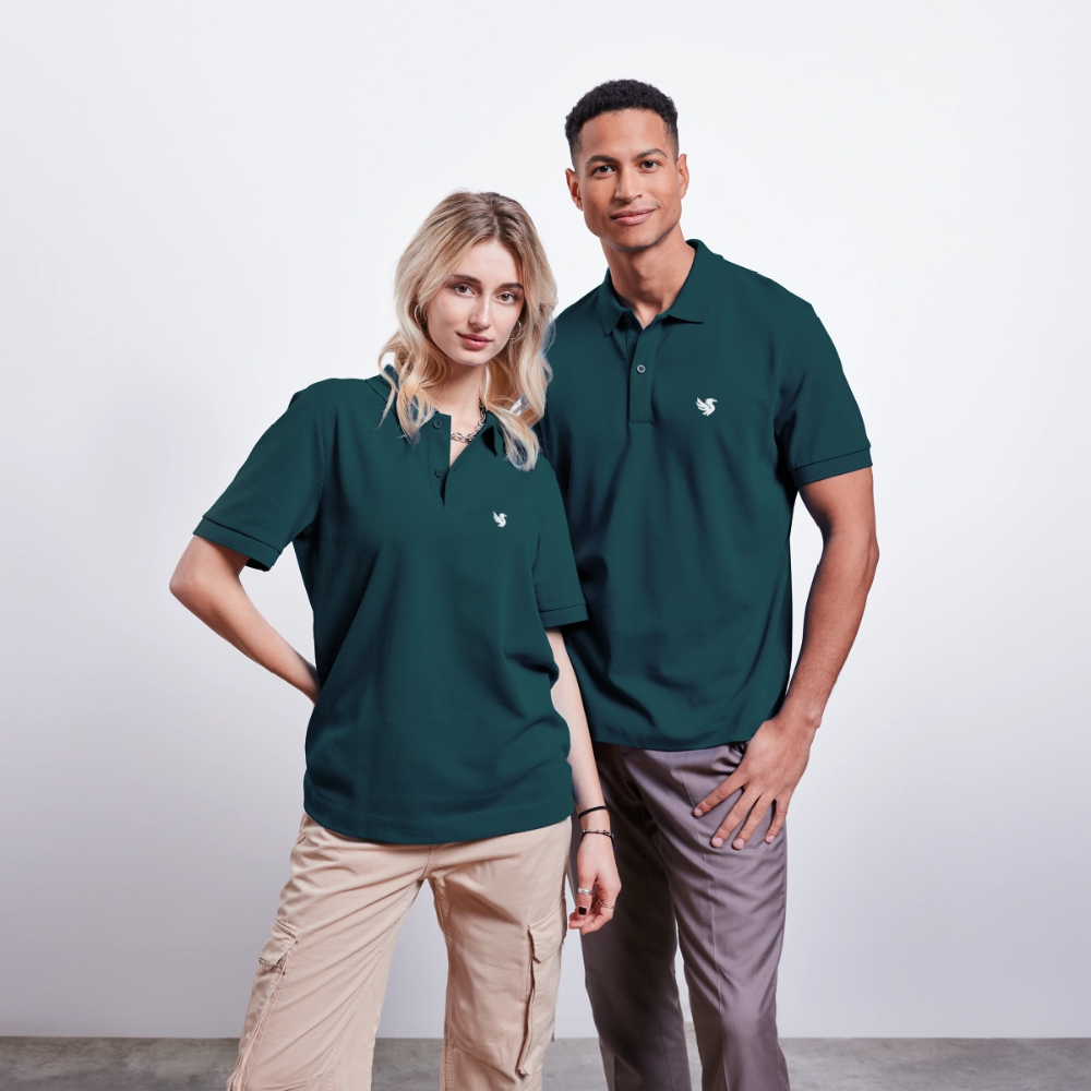 Omnia Piqué Polo (Ivory) - Dunkles Petrol