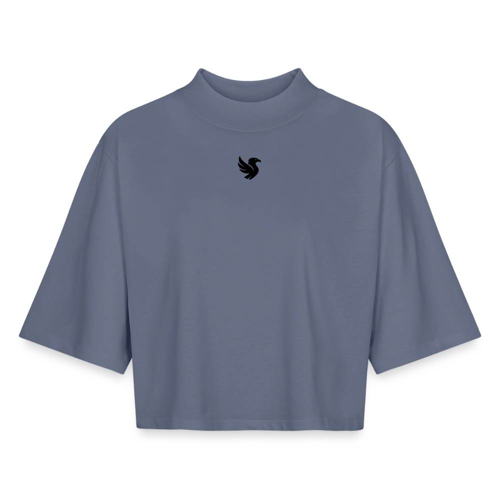 Boxy Cropped (Onyx) - Blaugrau