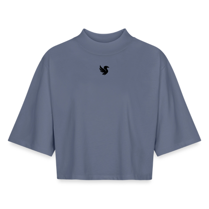 Boxy Cropped (Onyx) - Blaugrau