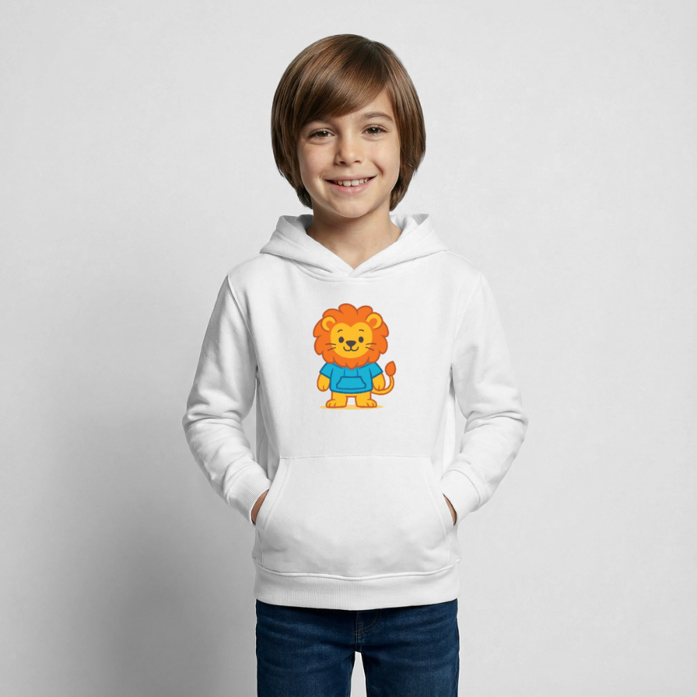 Lion Kids Hoodie - Weiß