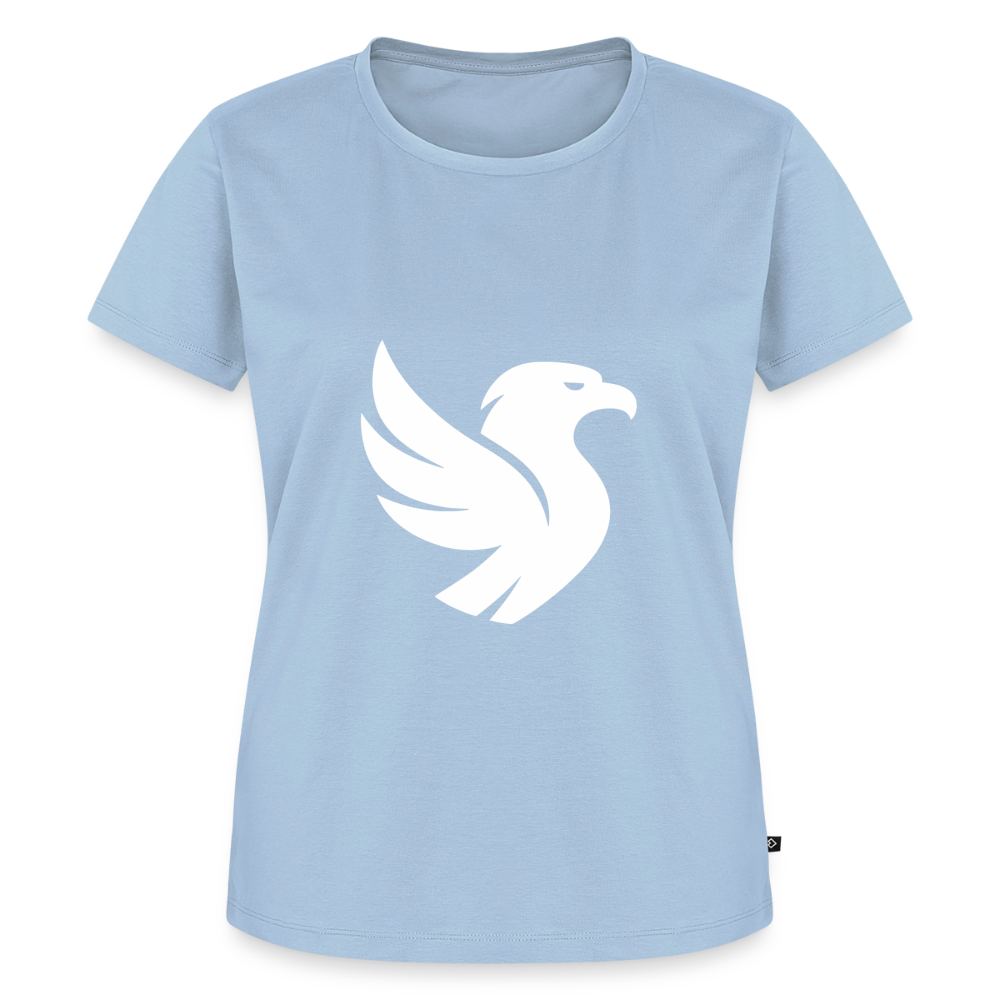 L’Aigle Statement Tee (Ivory) - Hellblau