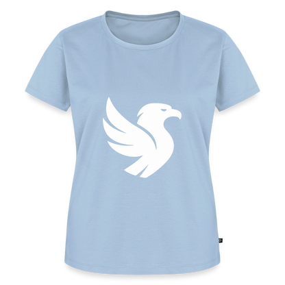 L’Aigle Statement Tee (Ivory) - Hellblau
