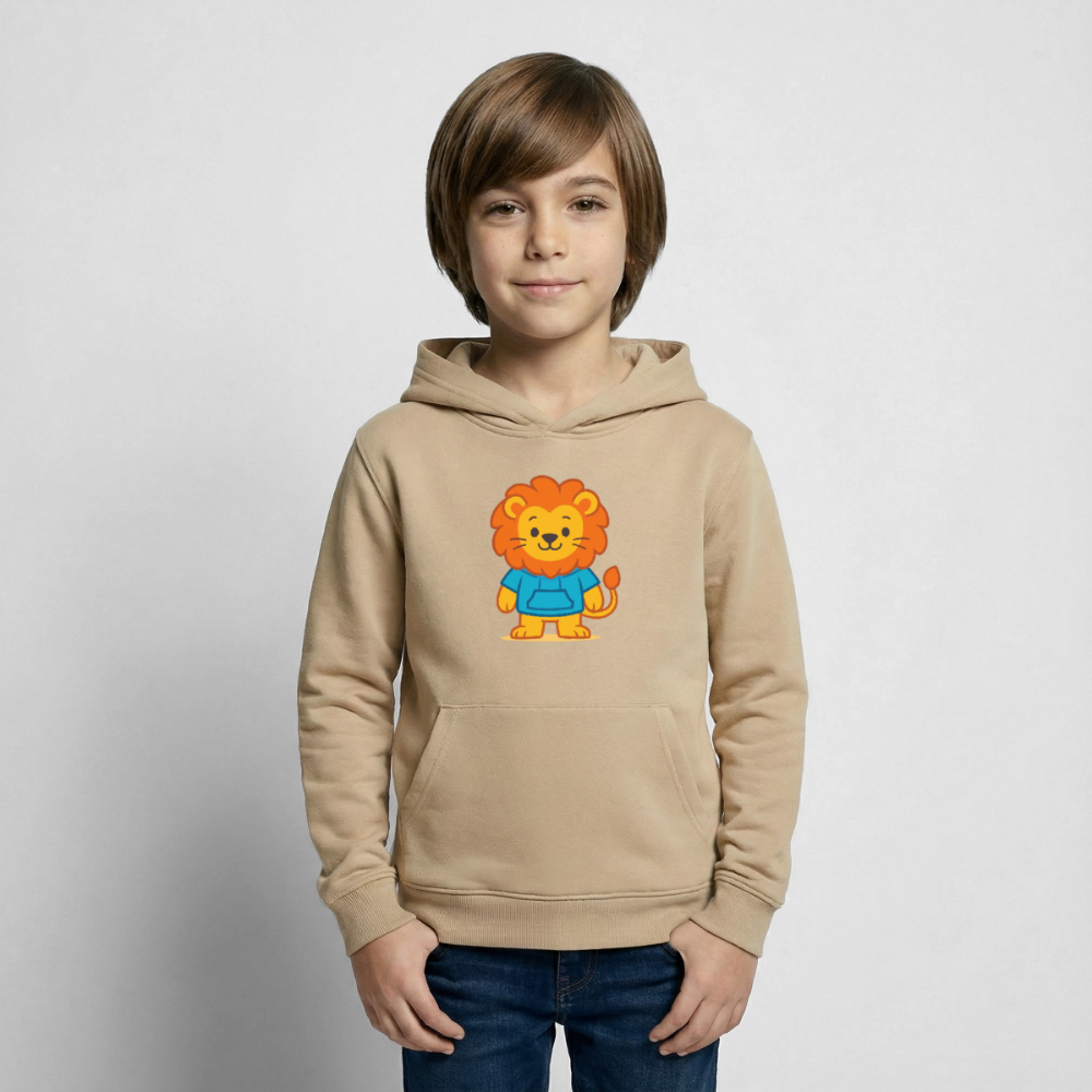 Lion Kids Hoodie - Sand