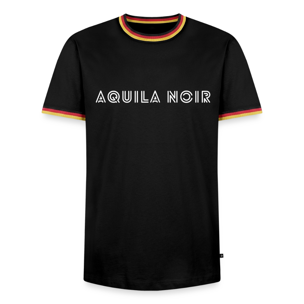 Aquila Noir "Signature" Ringer Tee (Ivory) - Schwarz/Dreifarbig
