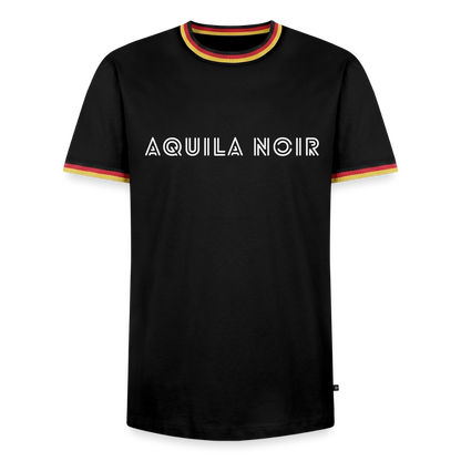Aquila Noir "Signature" Ringer Tee (Ivory) - Schwarz/Dreifarbig