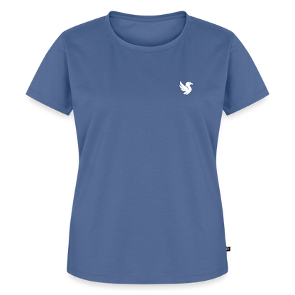 Élise Premium Tee (Ivory) - Taubenblau