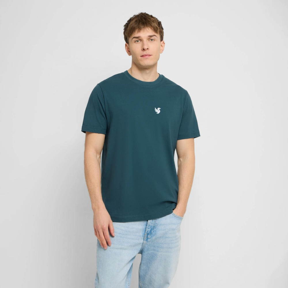 Vanguard Tee (Ivory) - Dunkles Petrol