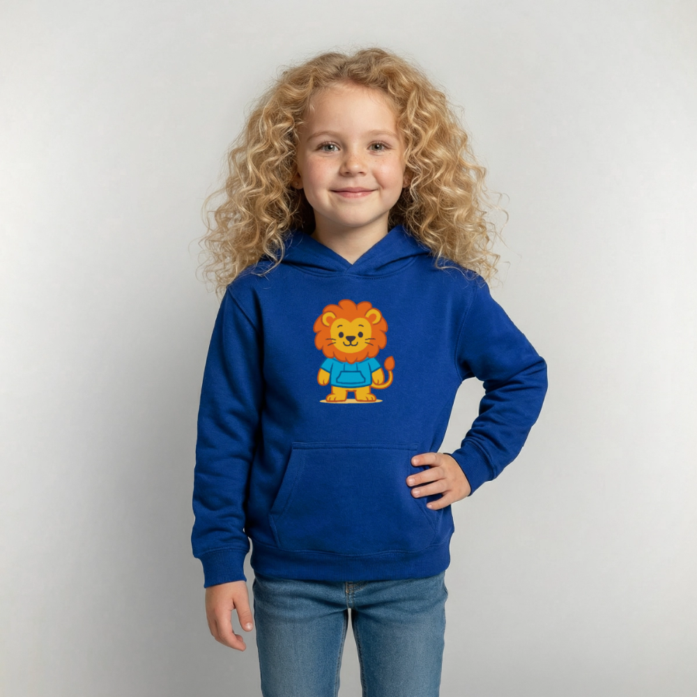 Lion Kids Hoodie - Royalblau