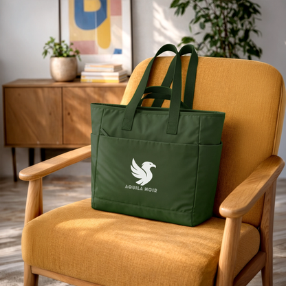 Voyage Tote (Ivory) - Tannengrün