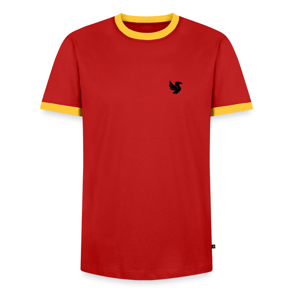 Velmont Ringer Tee (Onyx) - Rot/Gelb 