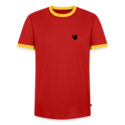 Velmont Ringer Tee (Onyx) - Rot/Gelb 