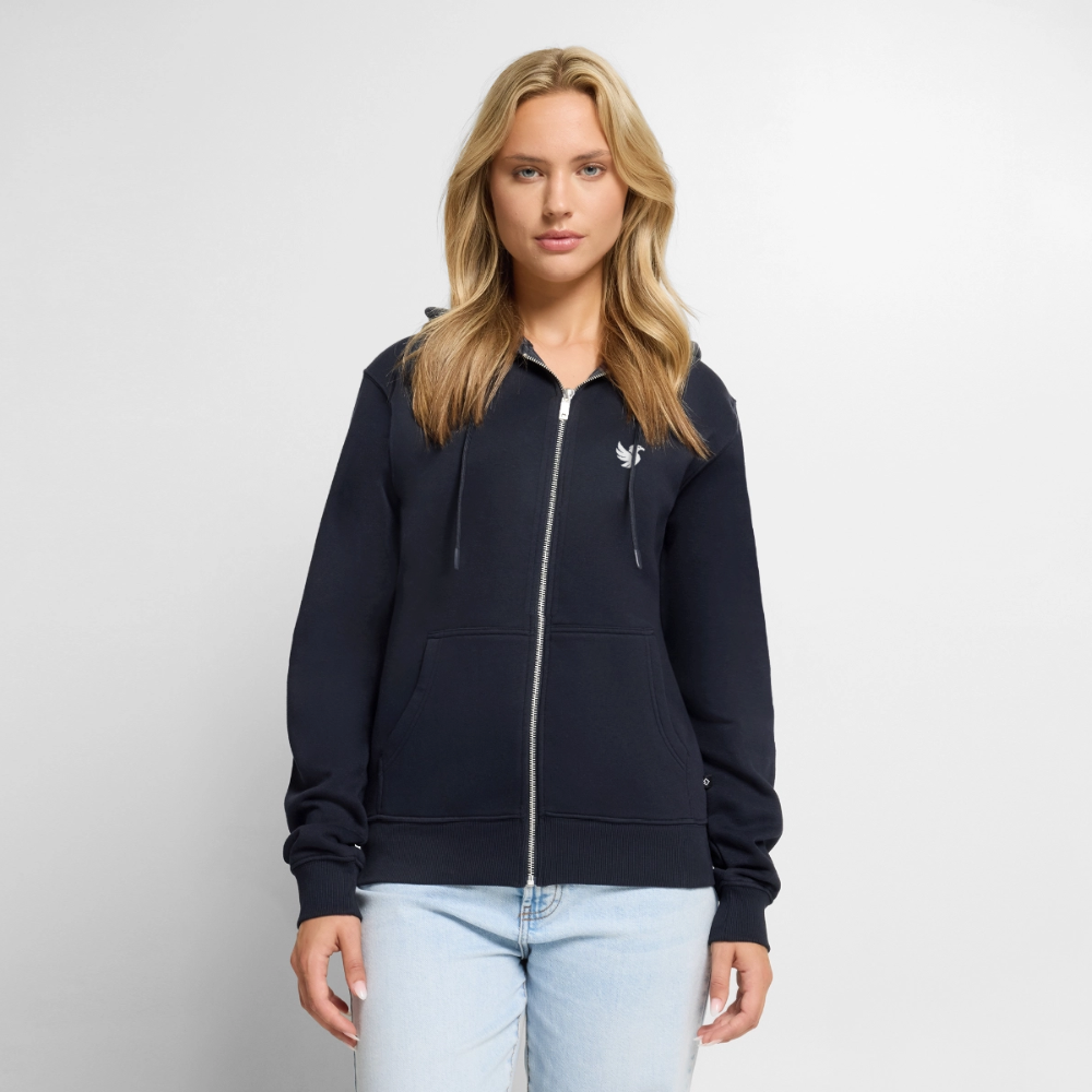 Maison Zip Hoodie (Ivory) - Navy