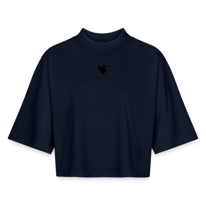 Boxy Cropped (Onyx) - Navy
