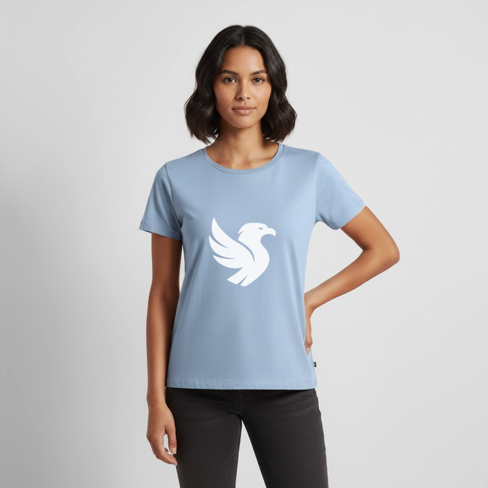 L’Aigle Statement Tee (Ivory) - Hellblau