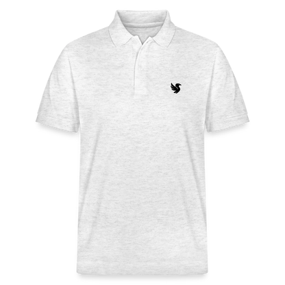 Omnia Piqué Polo (Onyx) - Weiß meliert