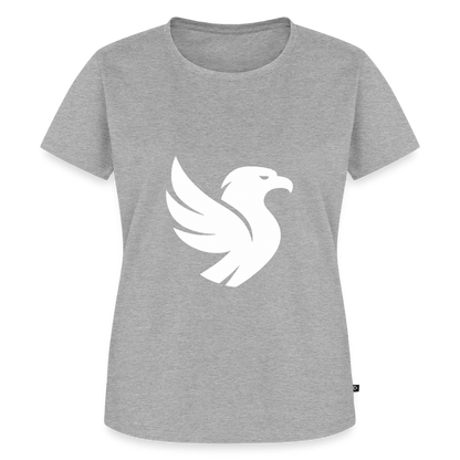 L’Aigle Statement Tee (Ivory) - Grau meliert