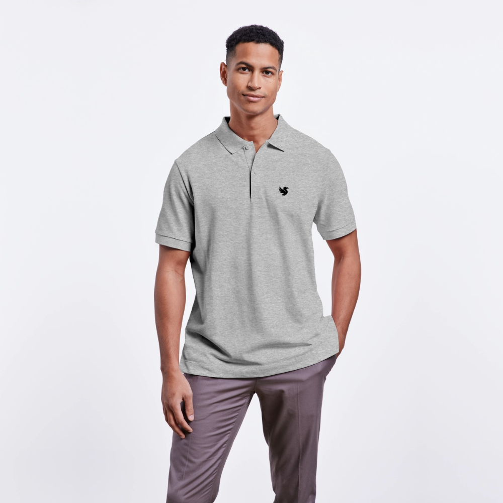 Omnia Piqué Polo (Onyx) - Grau meliert