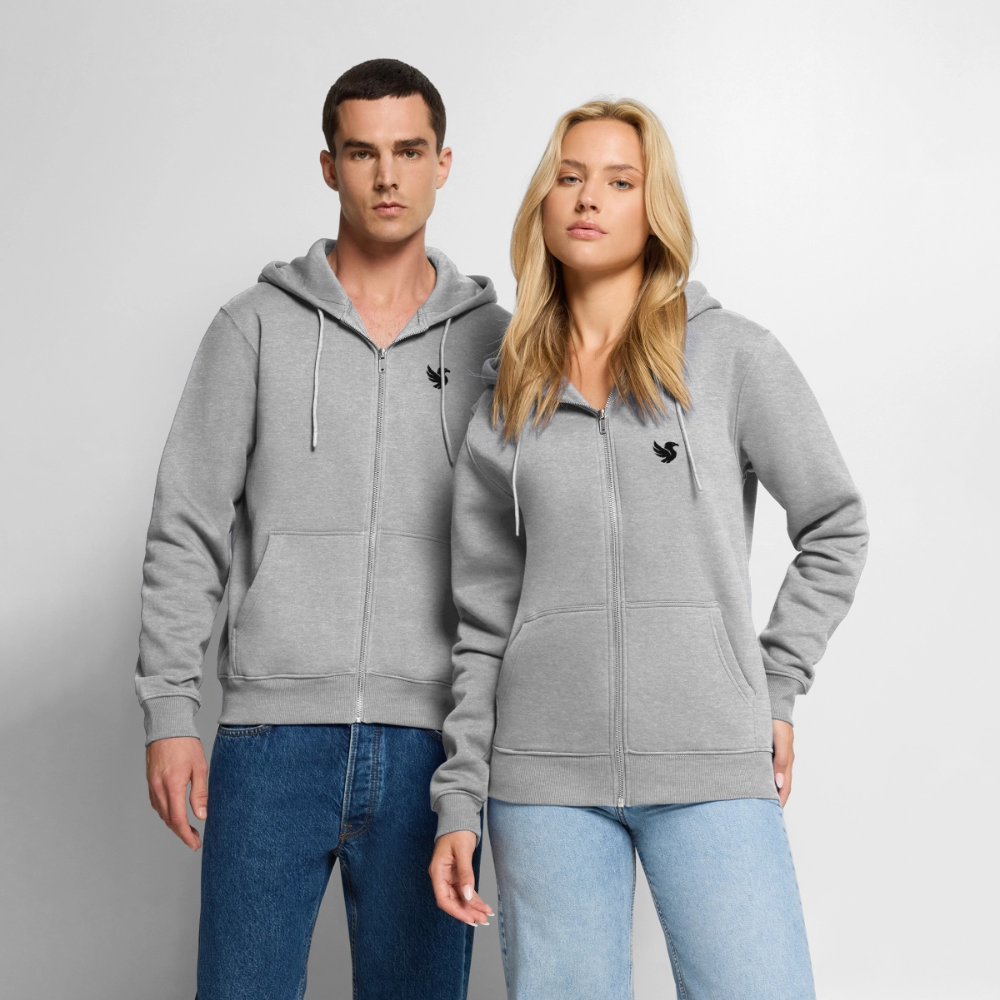 Maison Zip Hoodie (Onyx) - Grau meliert