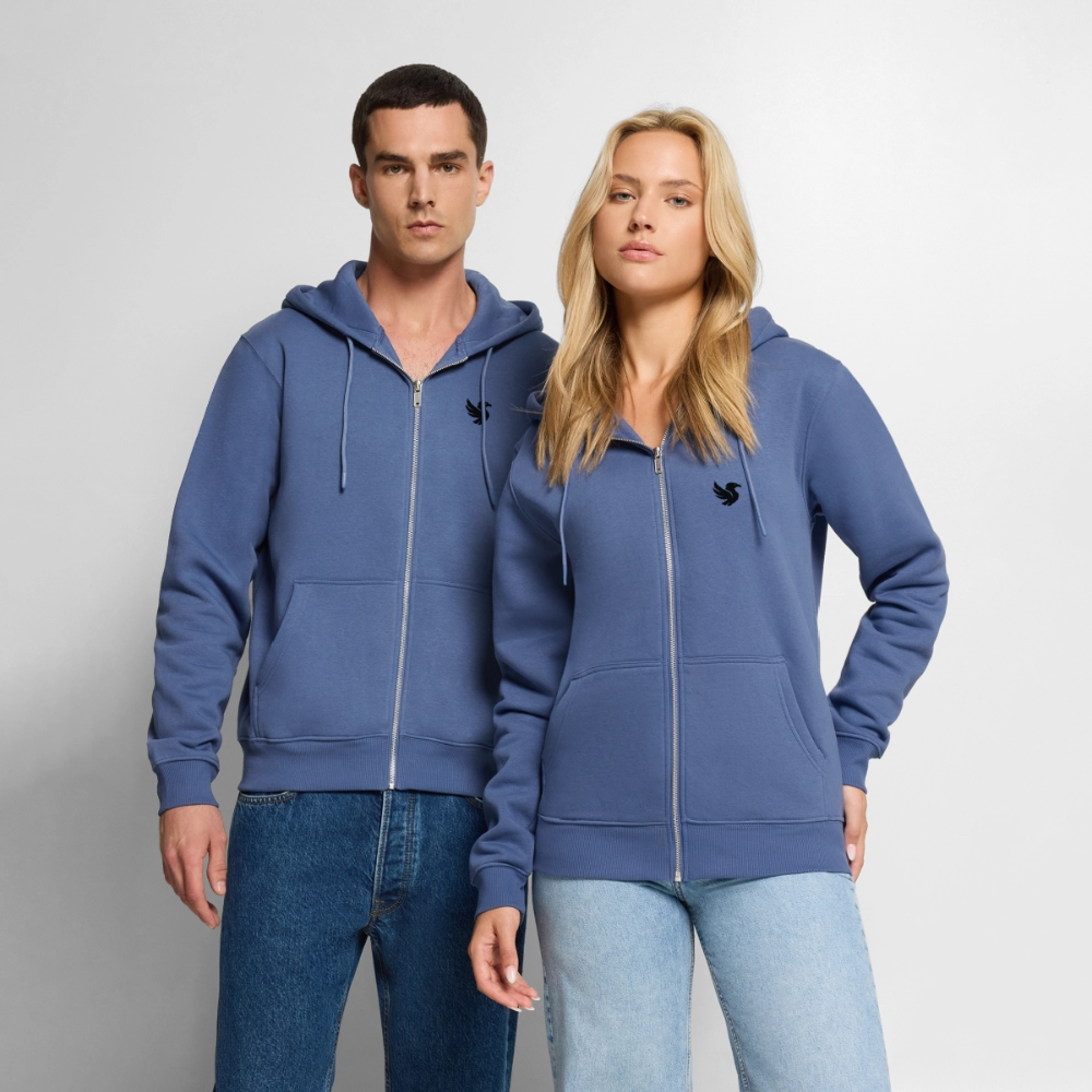Maison Zip Hoodie (Onyx) - Taubenblau