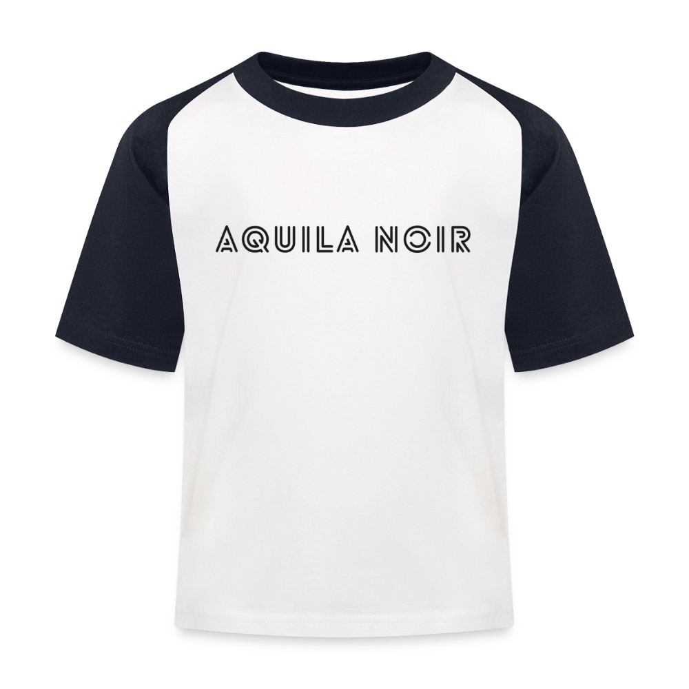 Vintage Baseball Tee - Weiß/Navy