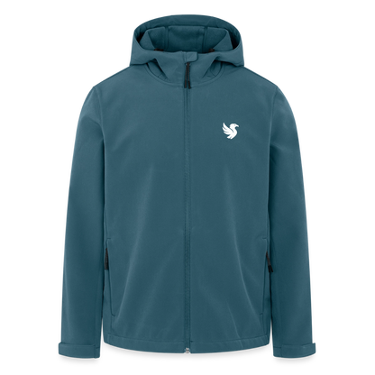 Alpine Tech Jacket (Ivory) - Dunkles Petrol