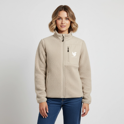 Ridge Fleece Jacket (Ivory) - Beige