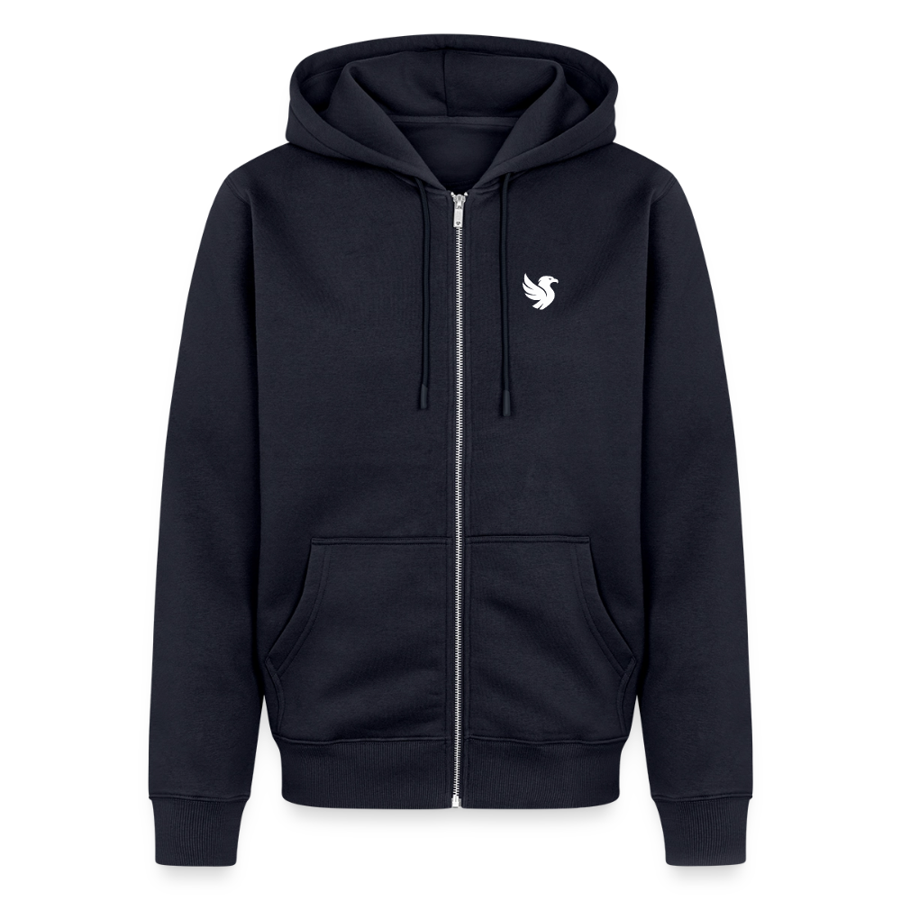 Maison Zip Hoodie (Ivory) - Navy