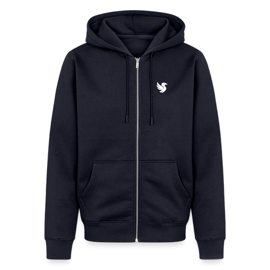 Maison Zip Hoodie (Ivory) - Navy