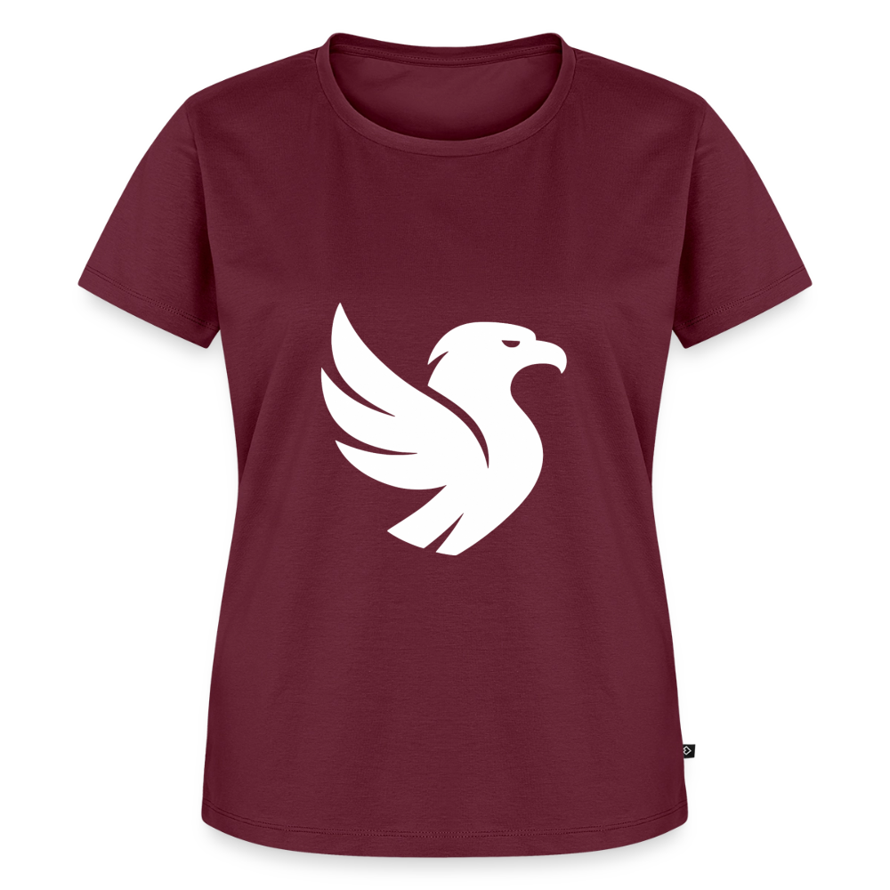 L’Aigle Statement Tee (Ivory) - Burgunderrot