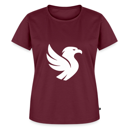 L’Aigle Statement Tee (Ivory) - Burgunderrot