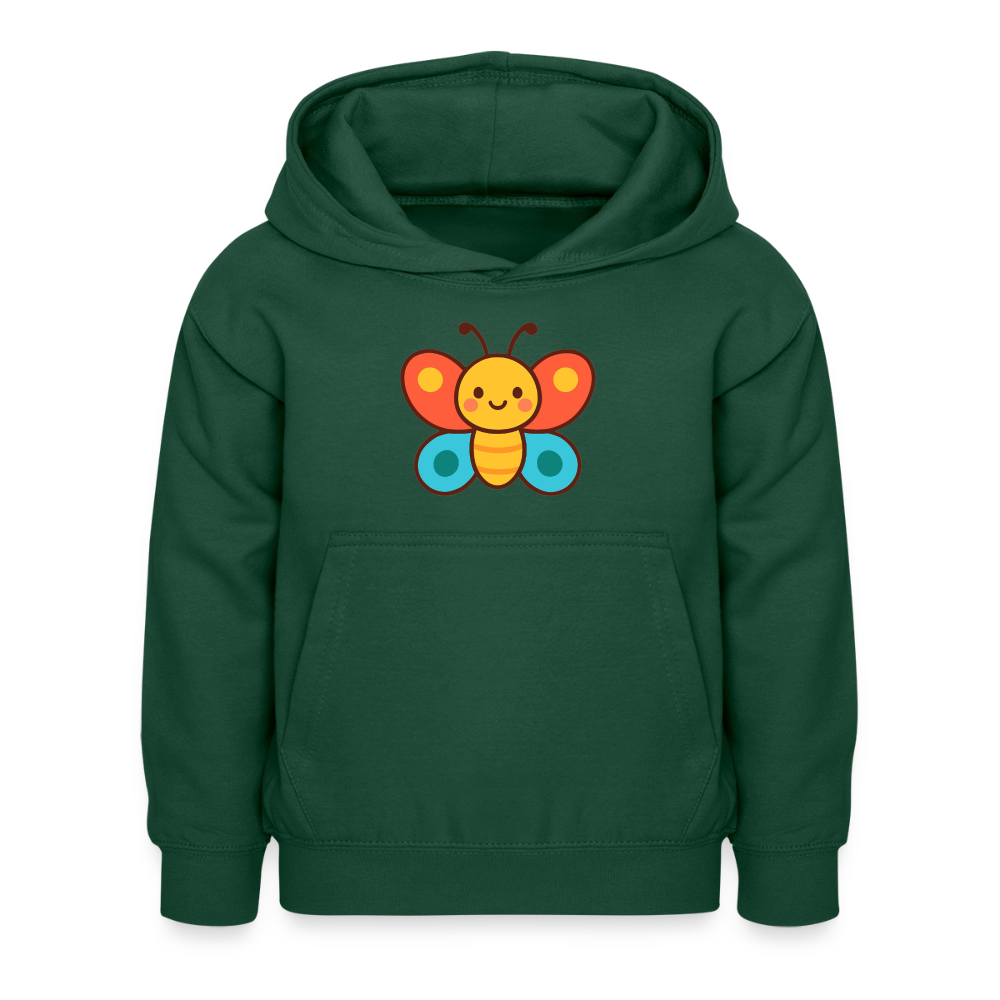 Butterfly Kids Hoodie - Flaschengrün