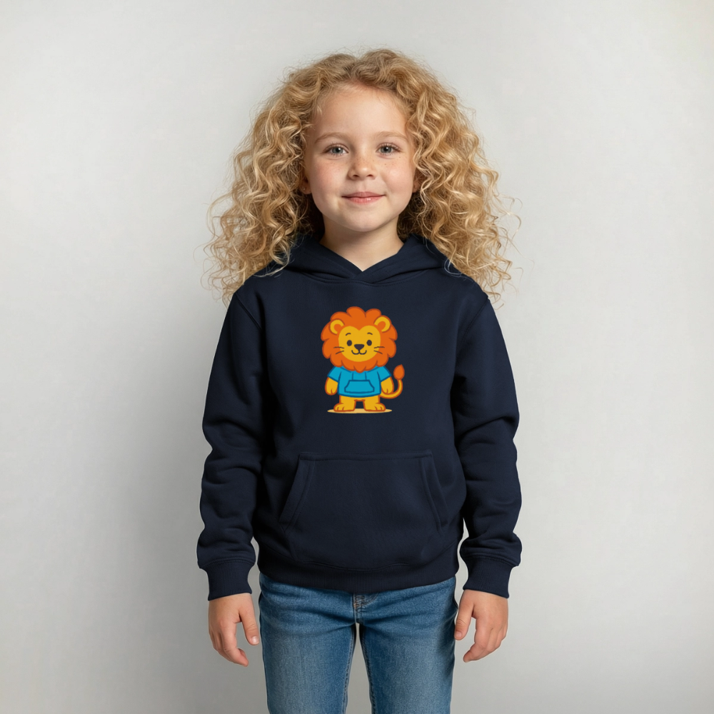 Lion Kids Hoodie - Navy