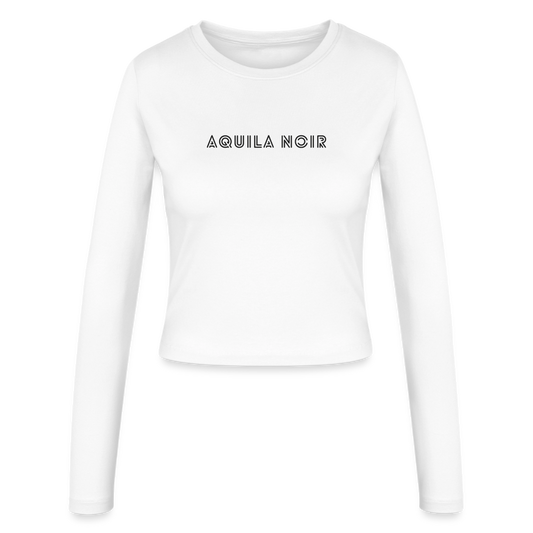 Aura Cropped LS (Onyx) - Weiß
