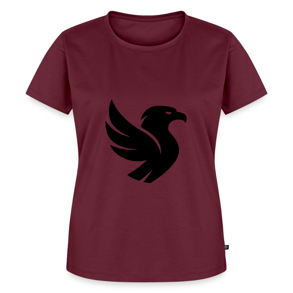 L’Aigle Statement Tee (Onyx) - Burgunderrot