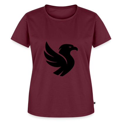 L’Aigle Statement Tee (Onyx) - Burgunderrot