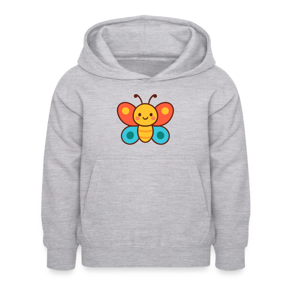 Butterfly Kids Hoodie - Hellgrau meliert