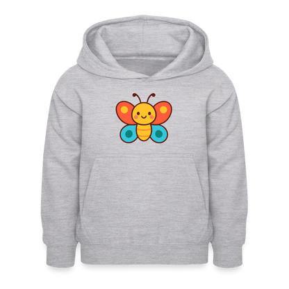 Butterfly Kids Hoodie - Hellgrau meliert